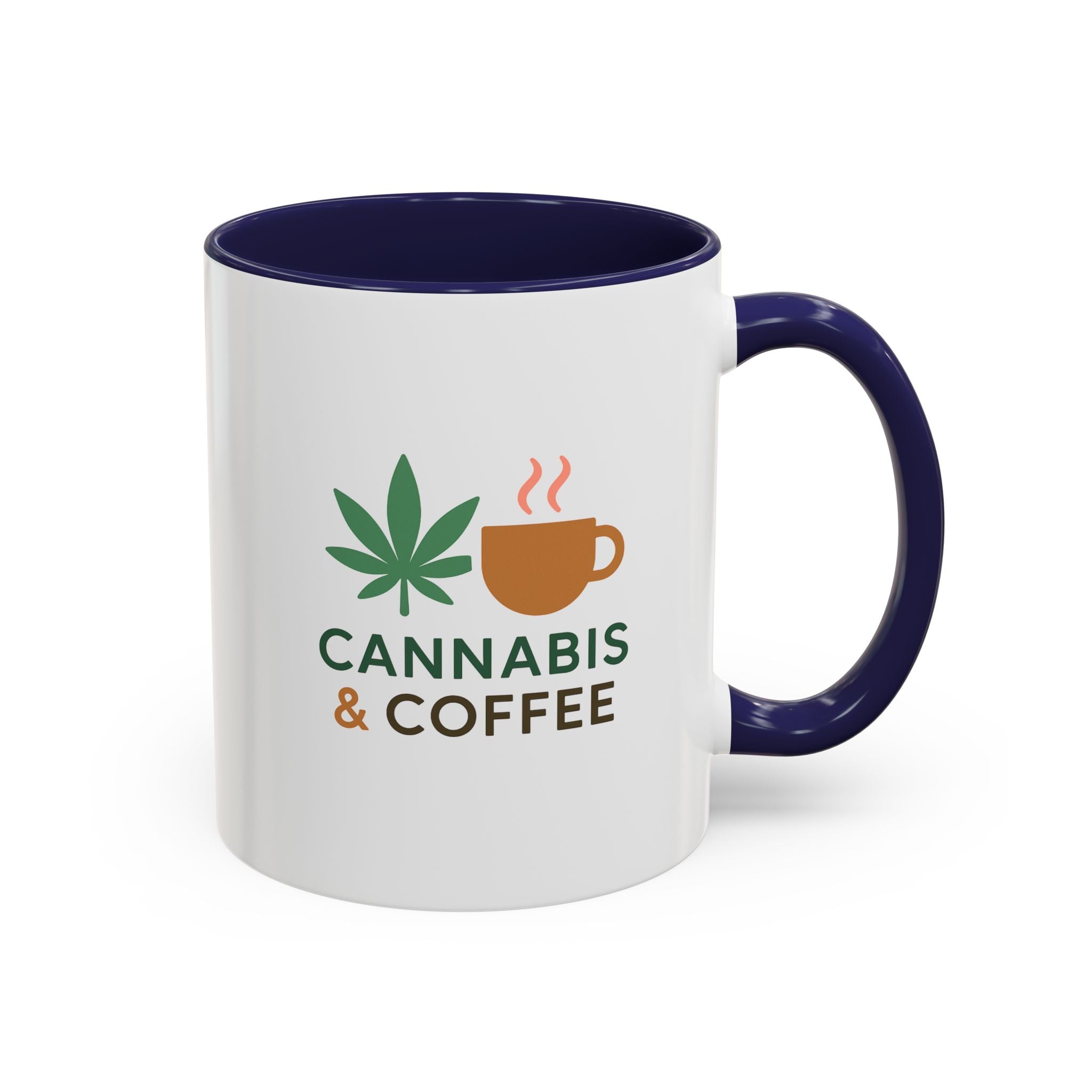 Cannabis & Coffee Accent Mug - 11oz & 15oz - Perfect Gift for Coffee Lovers