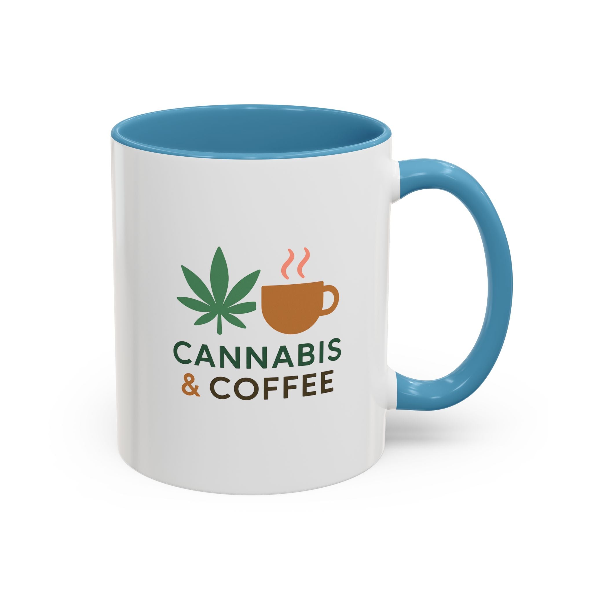 Cannabis & Coffee Accent Mug - 11oz & 15oz - Perfect Gift for Coffee Lovers