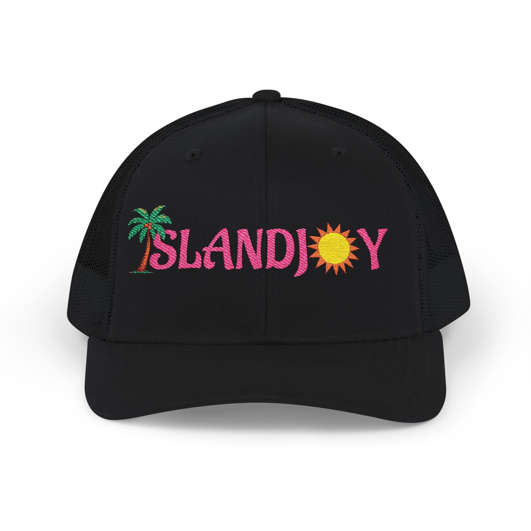 Island Joy Snapback Trucker Cap | Beach Vibes, Summer Accessory, Vacation Hat, Embroidered Hat, Outdoorsy Gift