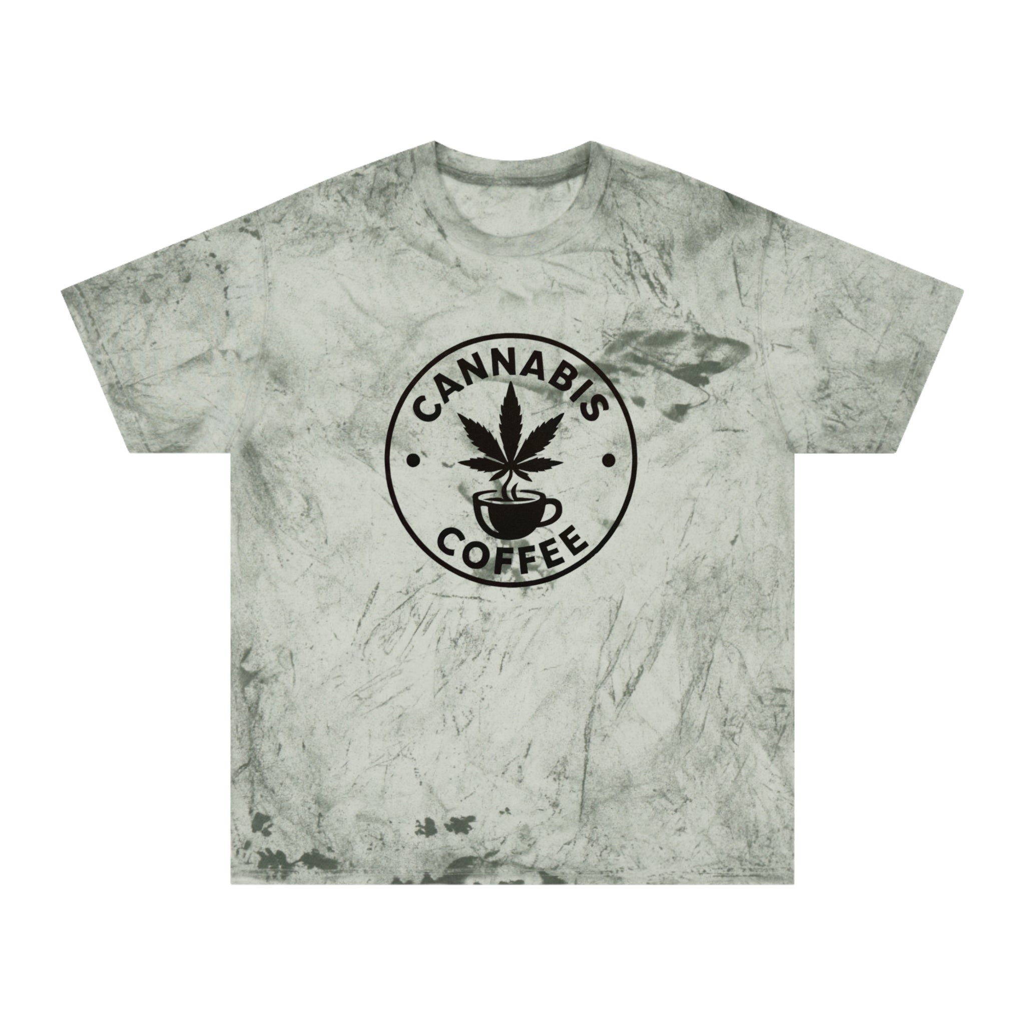 Color Blast Cannabis Coffee T-Shirt for Chill Vibes