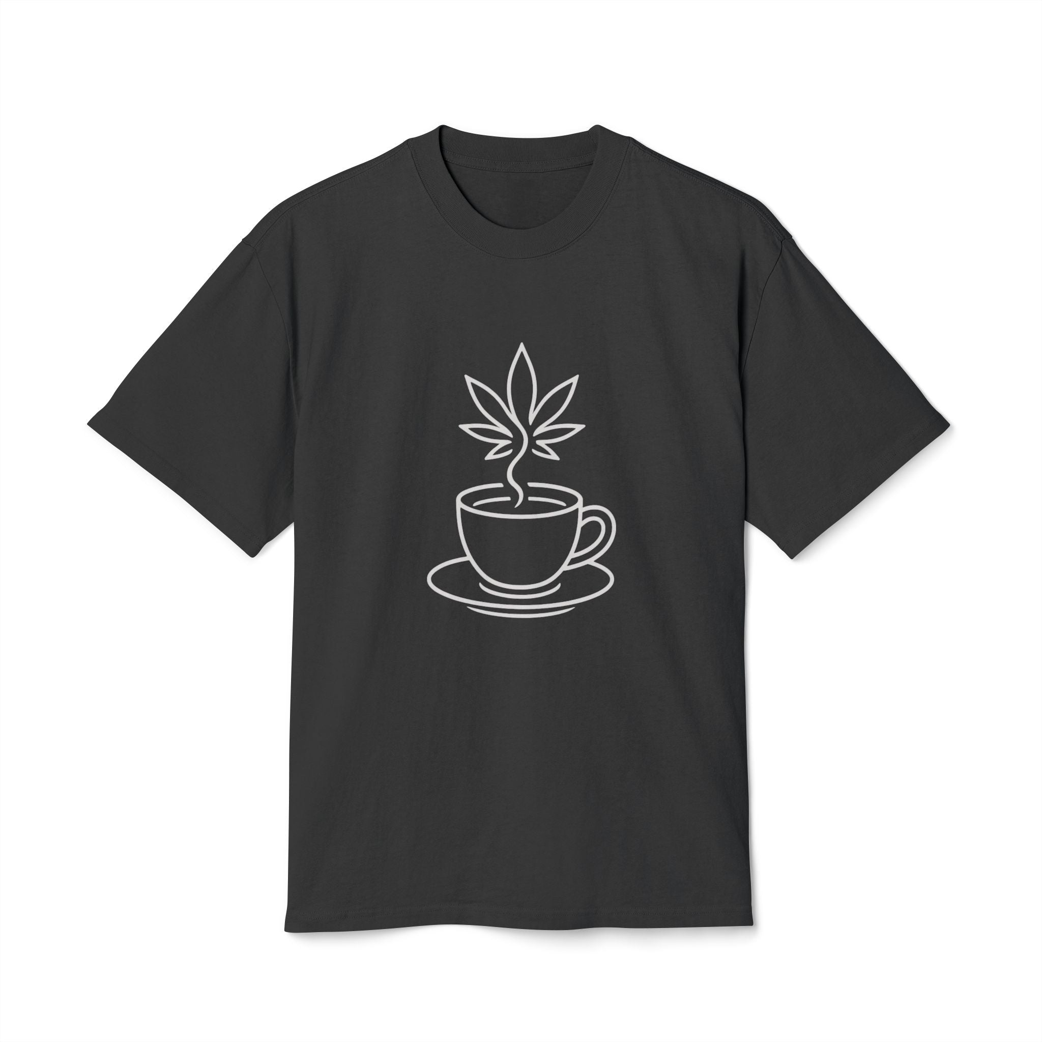 Unisex Heavy Faded Tee - Coffee Plant Design - Perfect for Caffeine Lovers