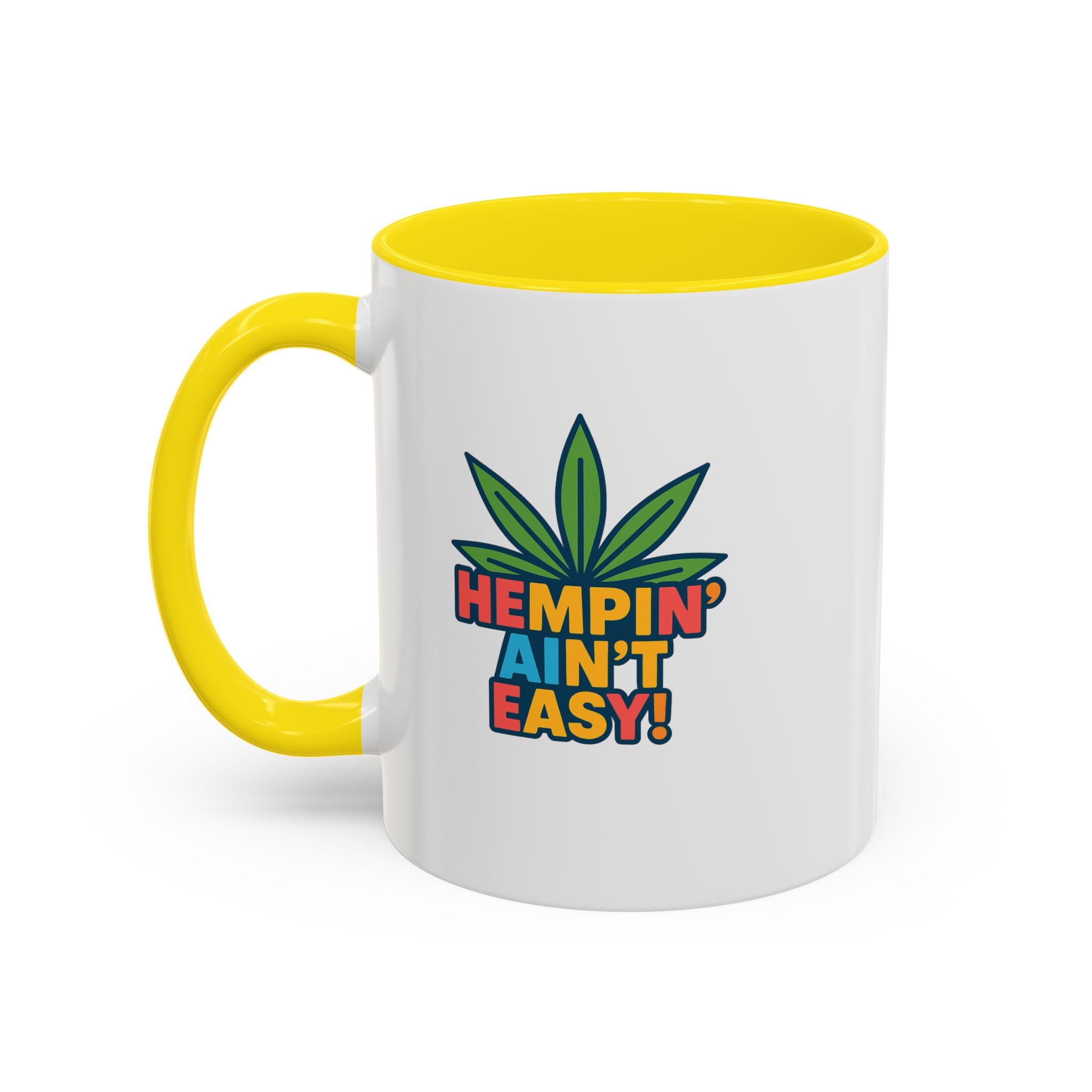Cannabis & Coffee Accent Mug - 11oz & 15oz - Perfect Gift for Coffee Lovers