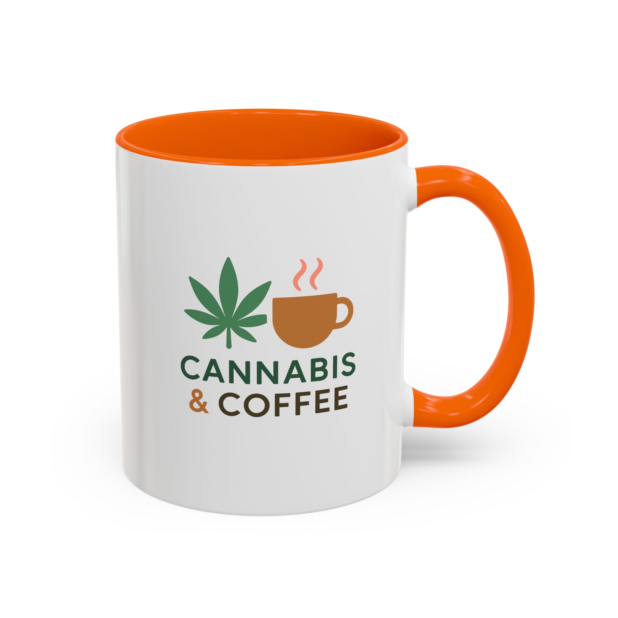 Cannabis & Coffee Accent Mug - 11oz & 15oz - Perfect Gift for Coffee Lovers