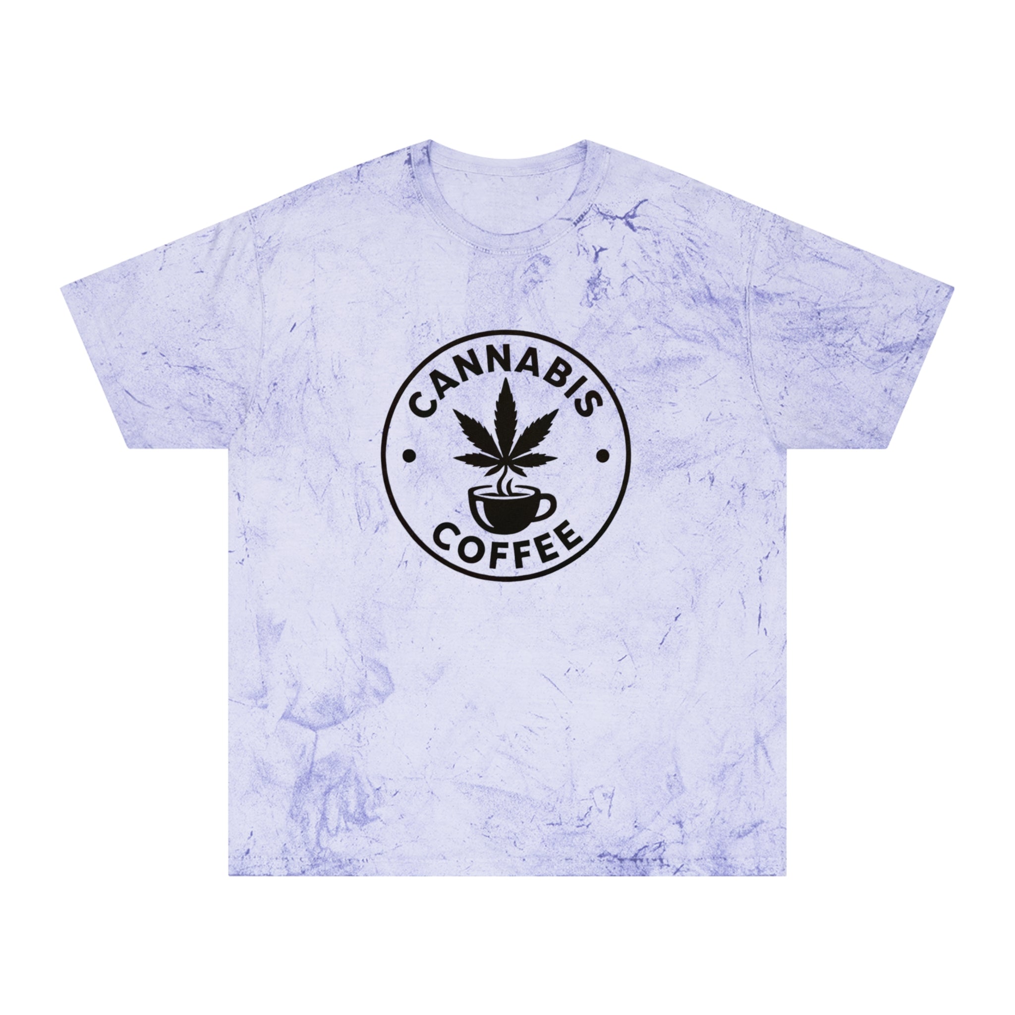 Color Blast Cannabis Coffee T-Shirt for Chill Vibes