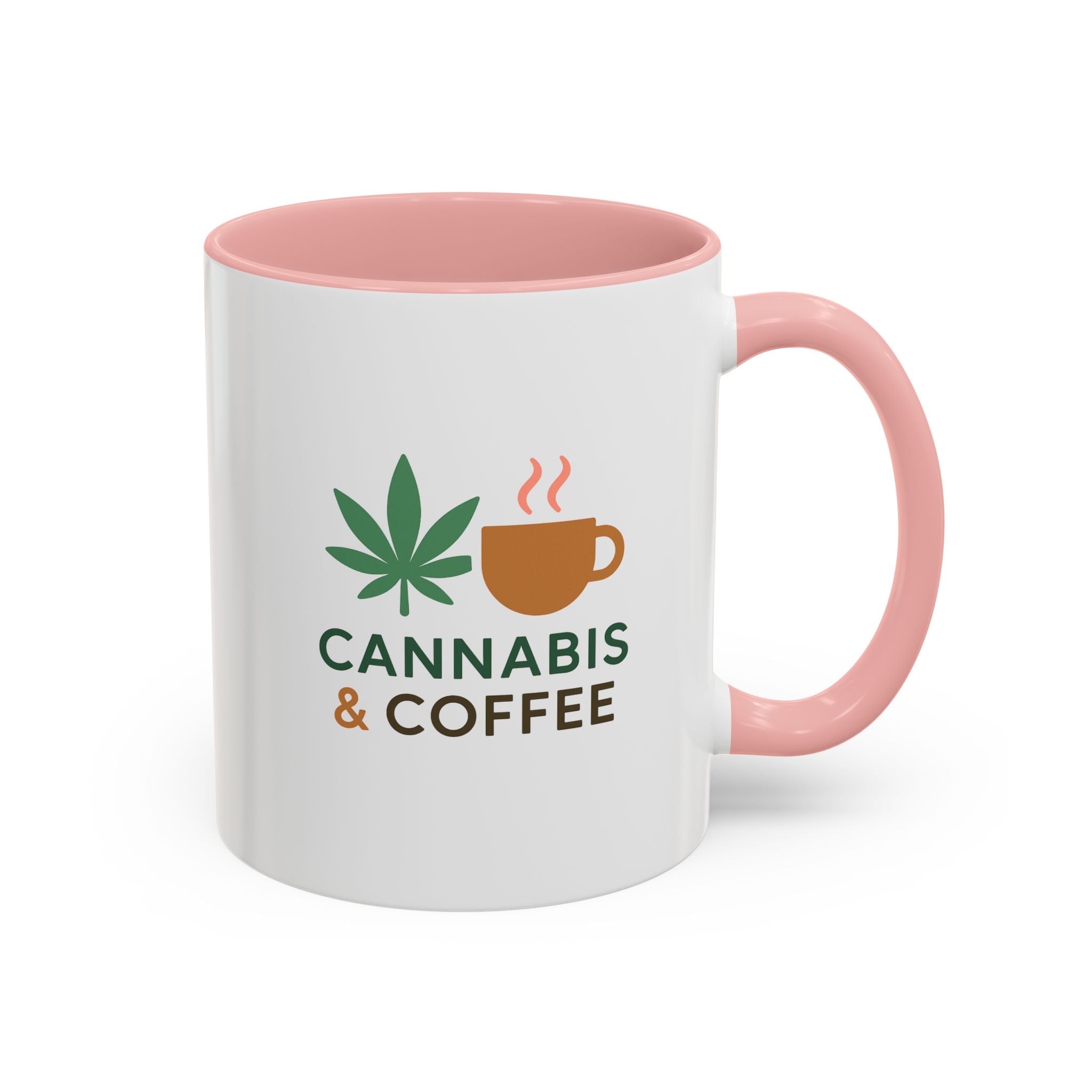 Cannabis & Coffee Accent Mug - 11oz & 15oz - Perfect Gift for Coffee Lovers