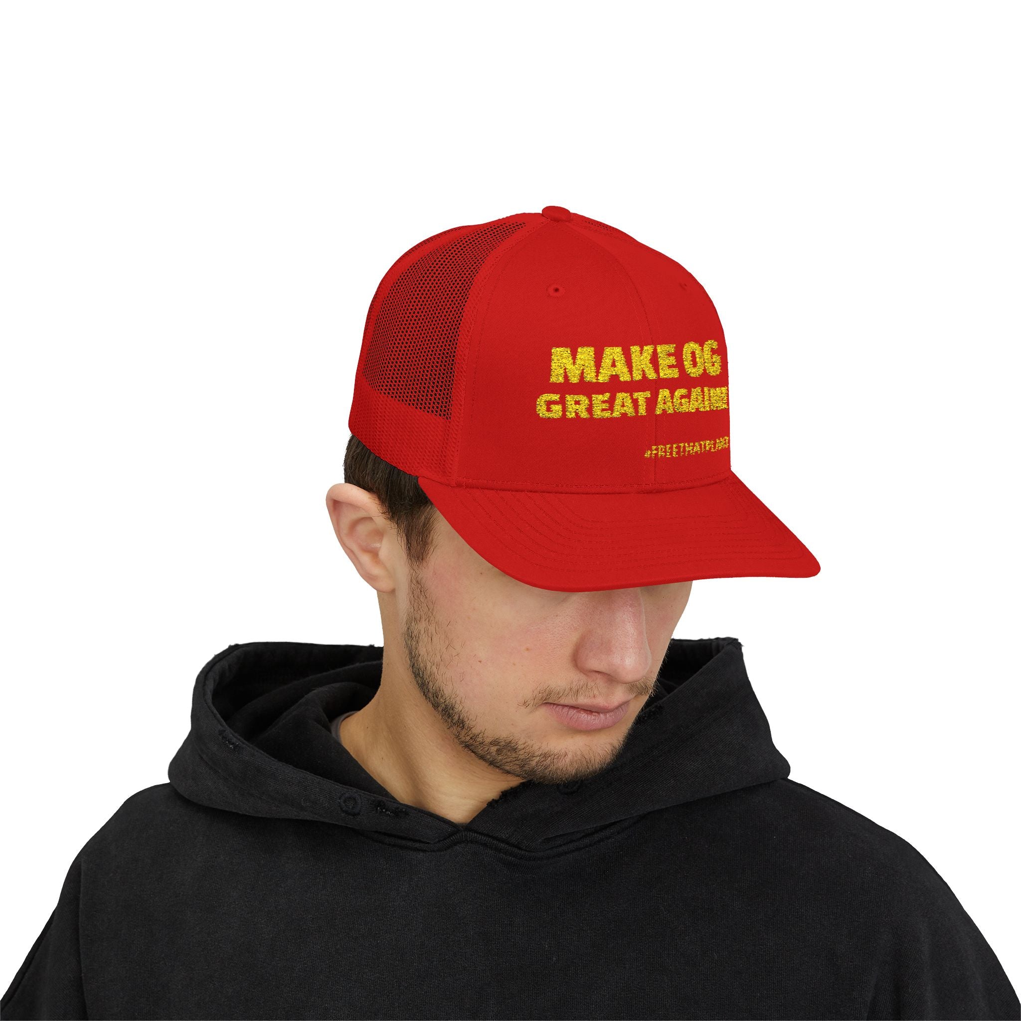 Vibrant Snapback Trucker Cap - Make OG Great Again, Fun Hat, Casual Wear, Birthday Gift, Festival Accessory, Everyday Style