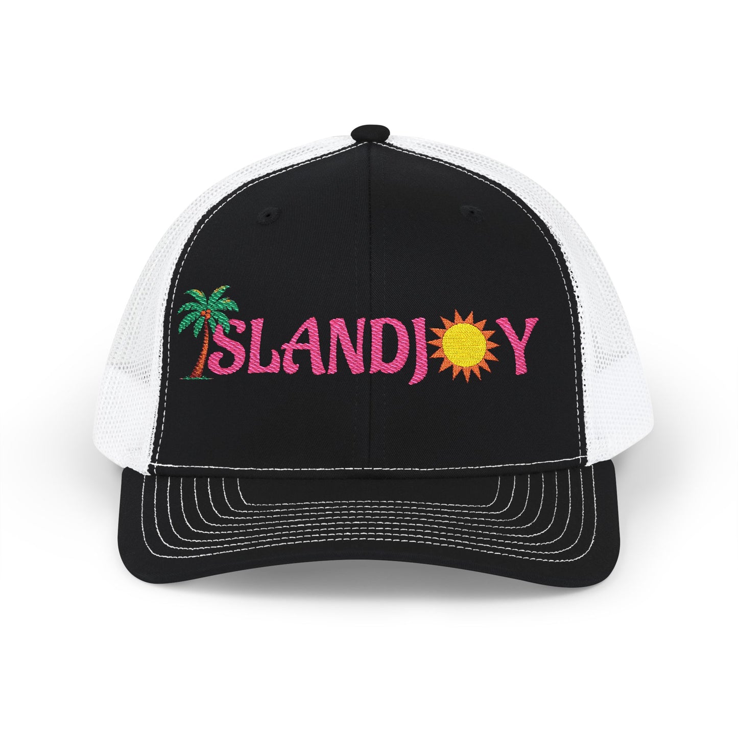 Island Joy Snapback Trucker Cap | Beach Vibes, Summer Accessory, Vacation Hat, Embroidered Hat, Outdoorsy Gift