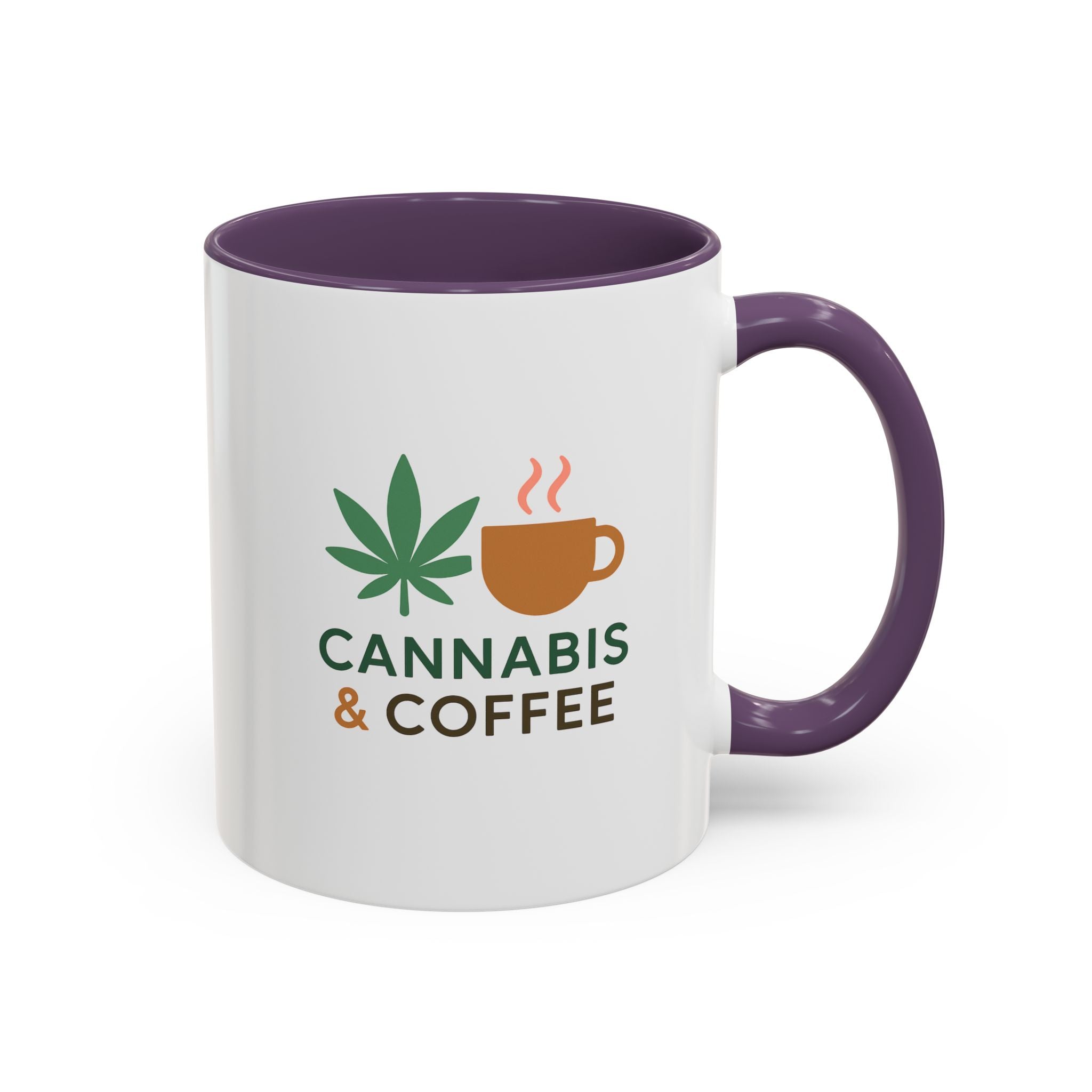 Cannabis & Coffee Accent Mug - 11oz & 15oz - Perfect Gift for Coffee Lovers
