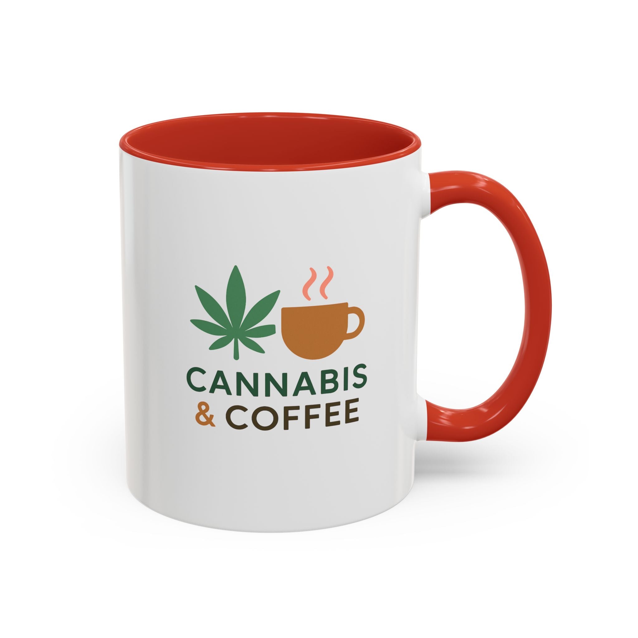 Cannabis & Coffee Accent Mug - 11oz & 15oz - Perfect Gift for Coffee Lovers