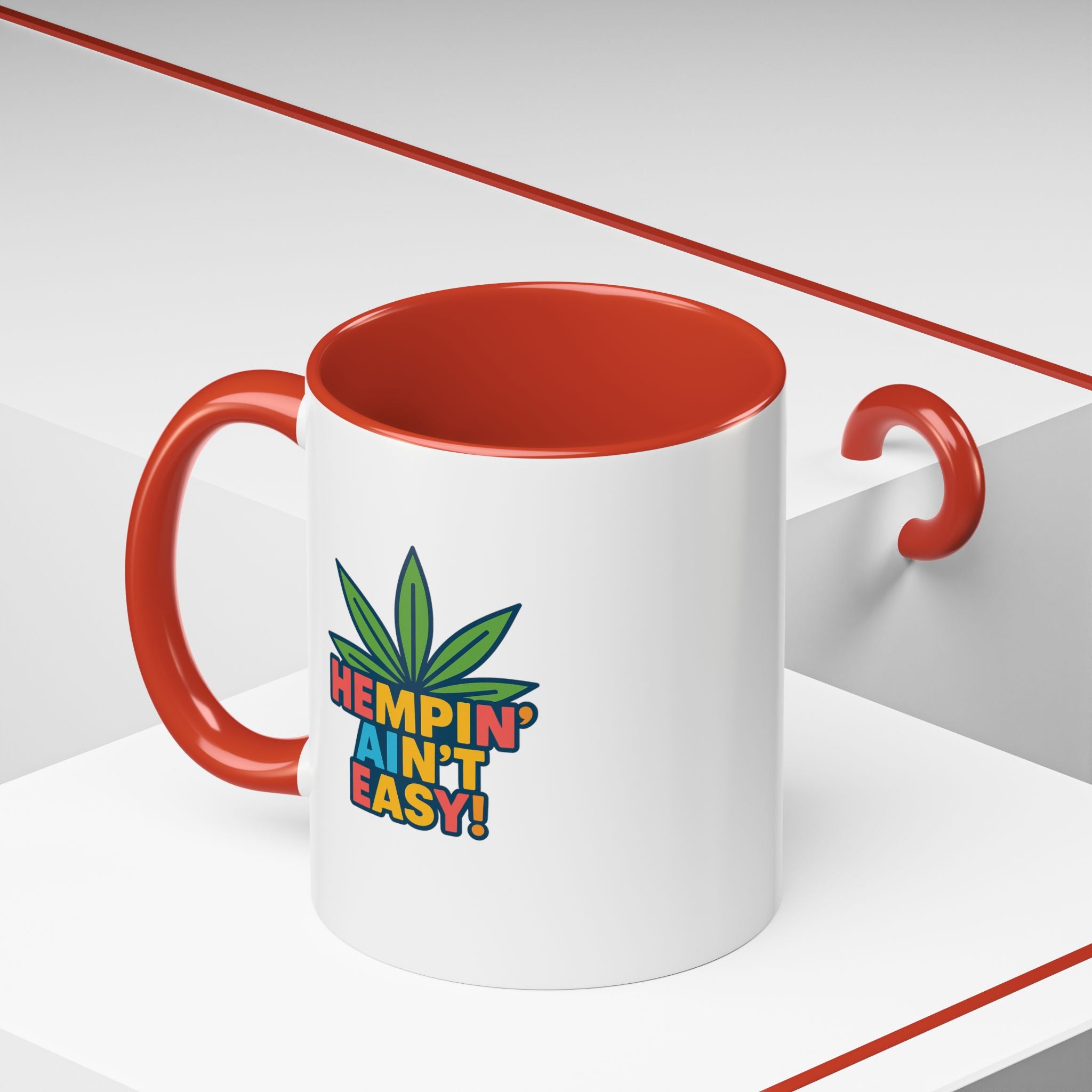 Cannabis & Coffee Accent Mug - 11oz & 15oz - Perfect Gift for Coffee Lovers