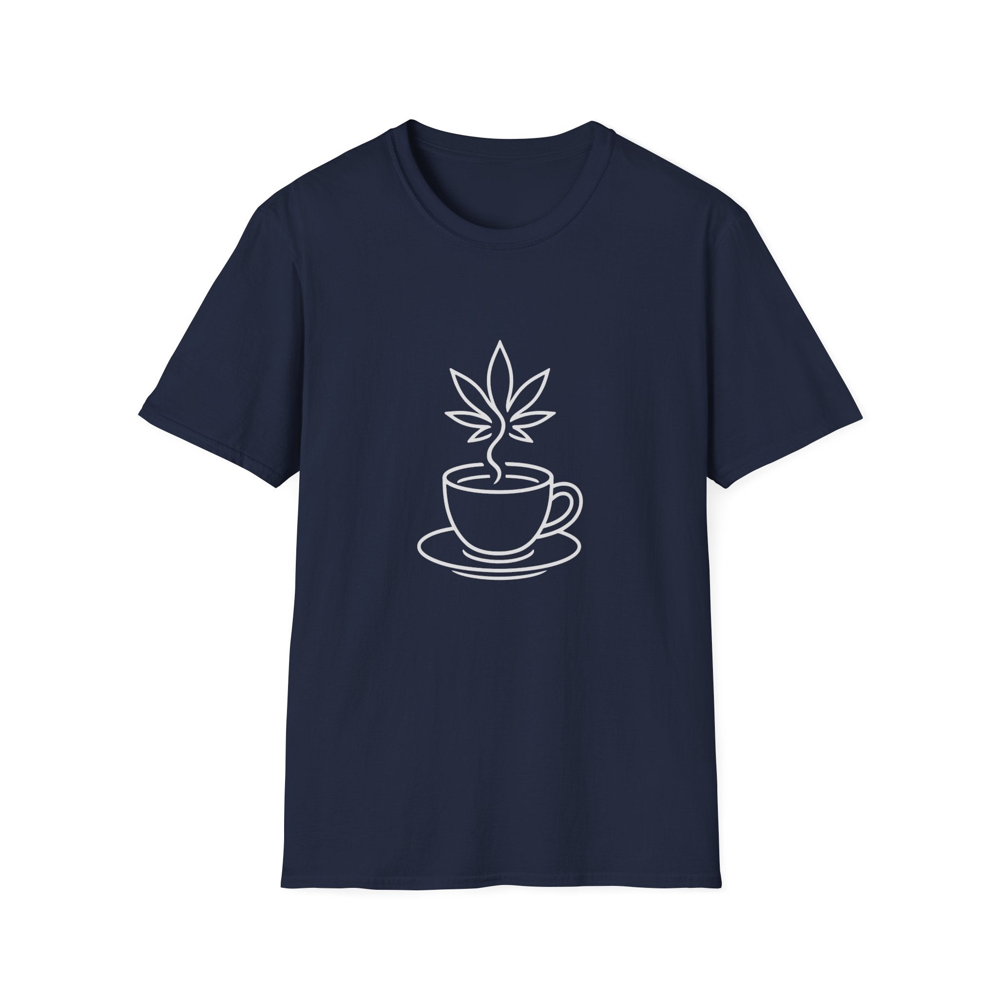 Chill Vibes Unisex Soft style T-Shirt - Coffee and Leaf Design