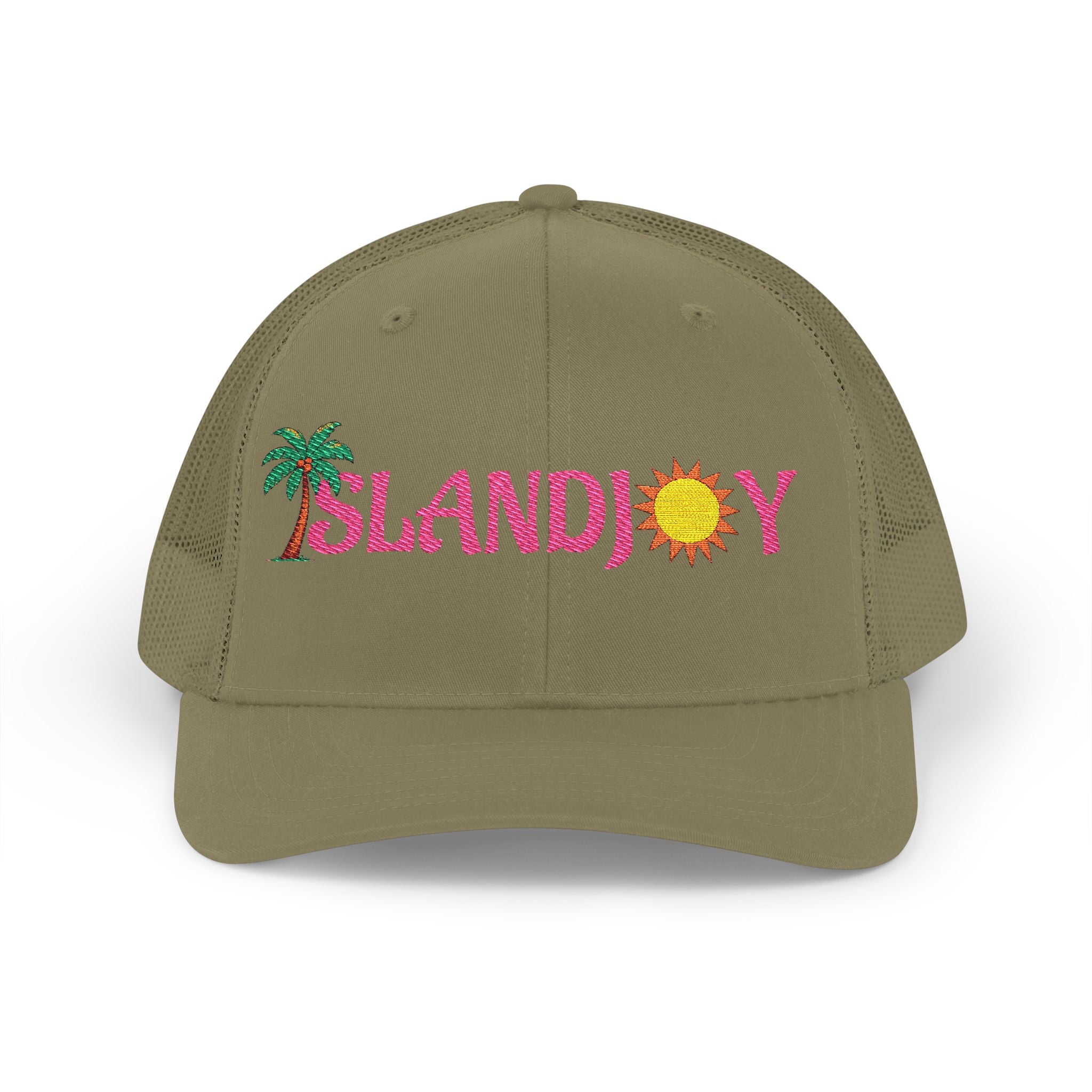 Island Joy Snapback Trucker Cap | Beach Vibes, Summer Accessory, Vacation Hat, Embroidered Hat, Outdoorsy Gift