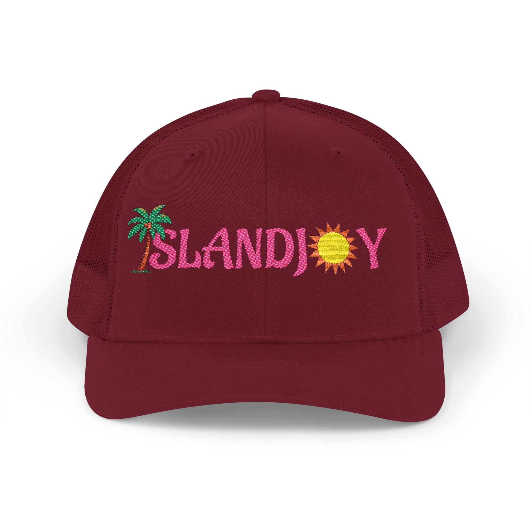 Island Joy Snapback Trucker Cap | Beach Vibes, Summer Accessory, Vacation Hat, Embroidered Hat, Outdoorsy Gift