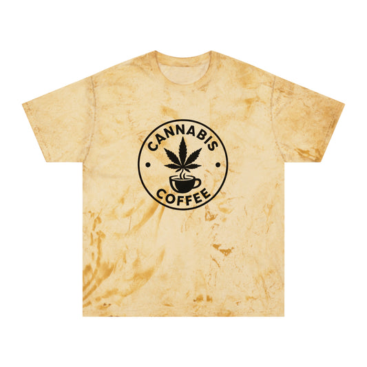 Color Blast Cannabis Coffee T-Shirt for Chill Vibes