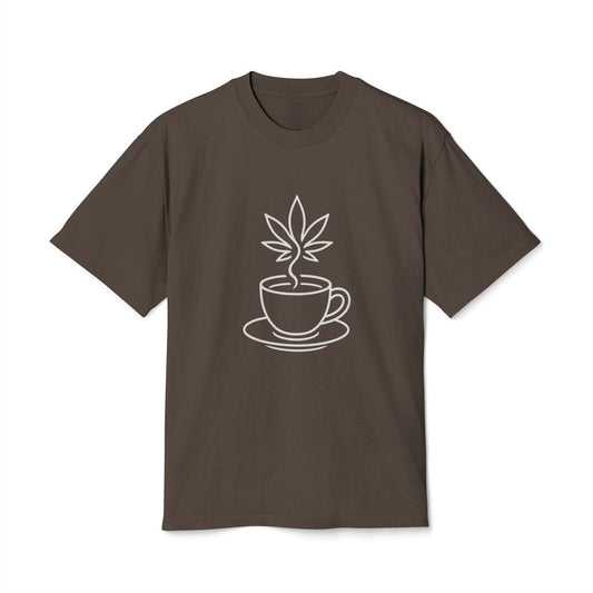 Unisex Heavy Faded Tee - Coffee Plant Design - Perfect for Caffeine Lovers