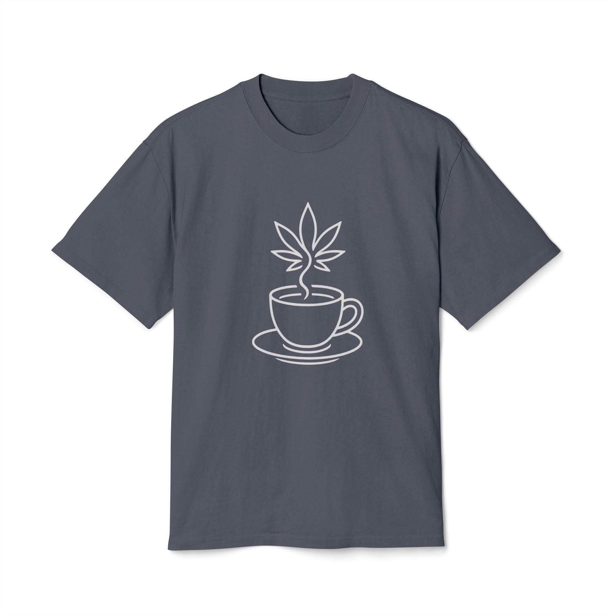 Unisex Heavy Faded Tee - Coffee Plant Design - Perfect for Caffeine Lovers