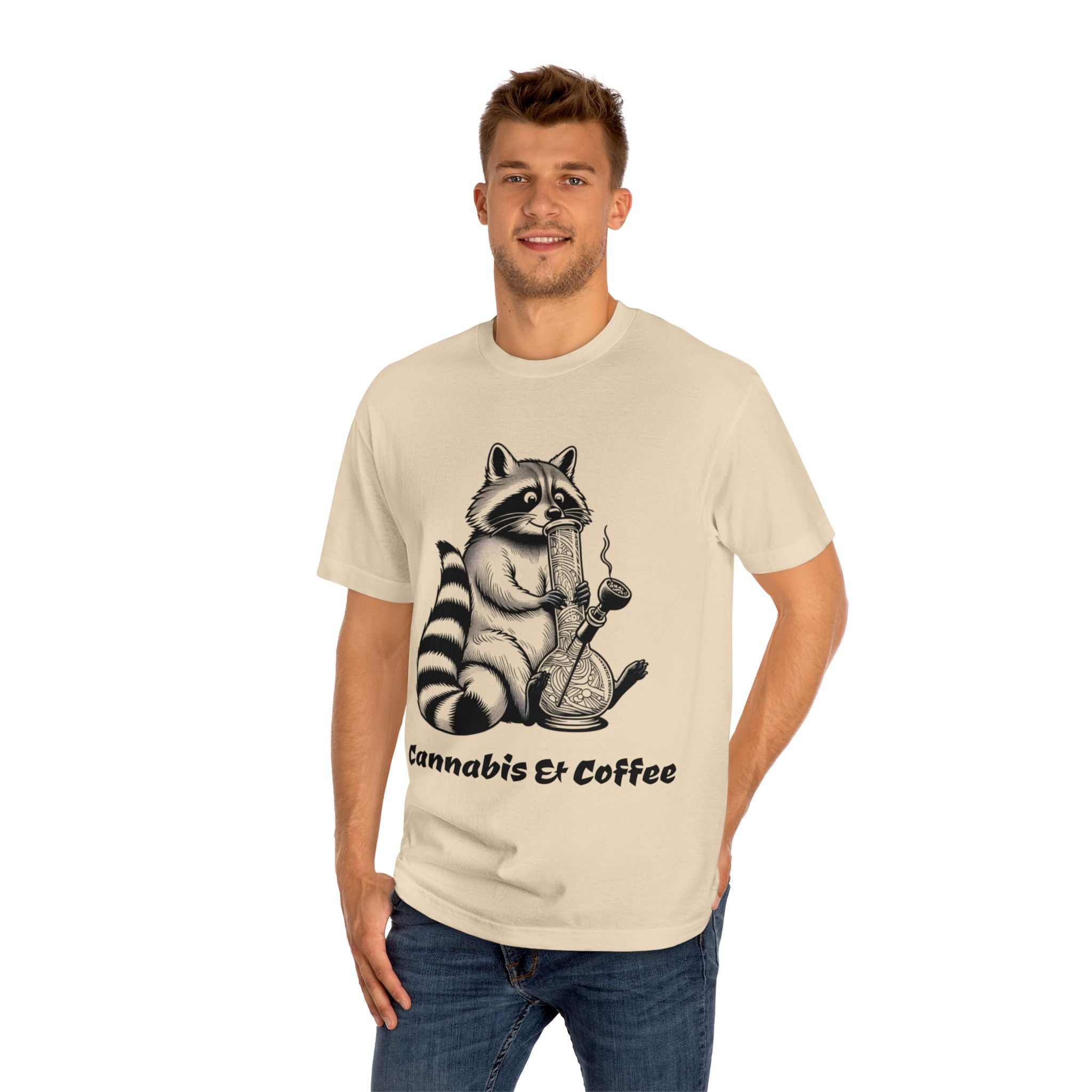 Cannabis & Coffee Unisex Classic Tee - Fun Graphic T-Shirt for Casual Wear