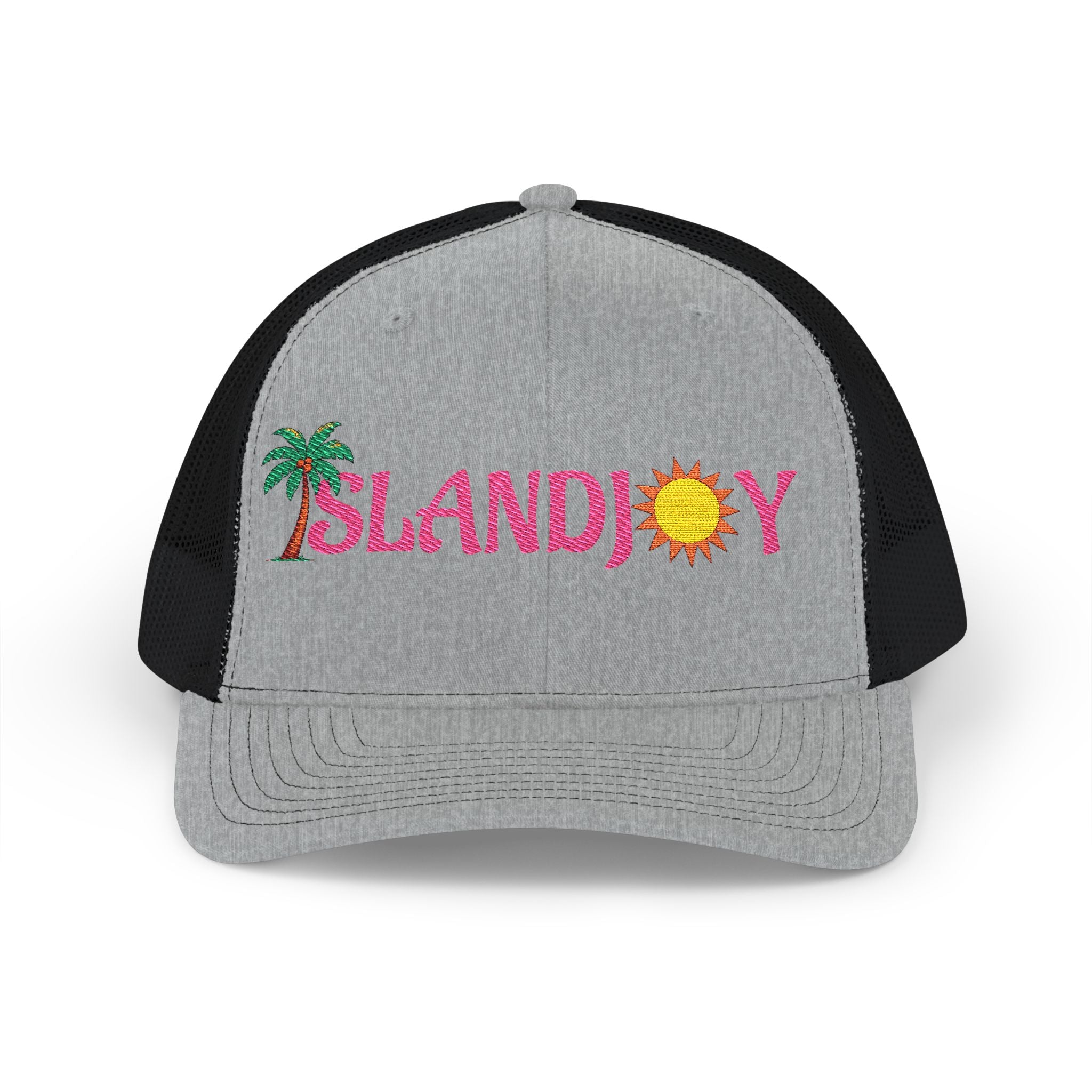 Island Joy Snapback Trucker Cap | Beach Vibes, Summer Accessory, Vacation Hat, Embroidered Hat, Outdoorsy Gift