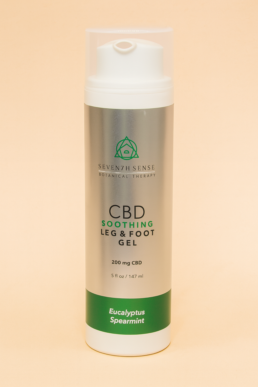 Seventh Sense CBD Soothing Leg & Foot Gel – Eucalyptus Spearmint | 200mg CBD