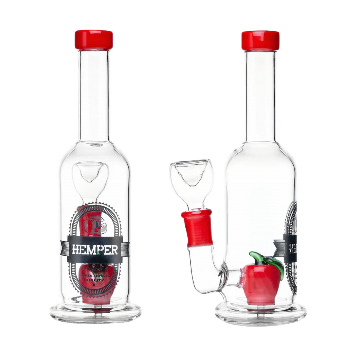 Hemper 7” Apple in a Bottle Mini Bong 🍎