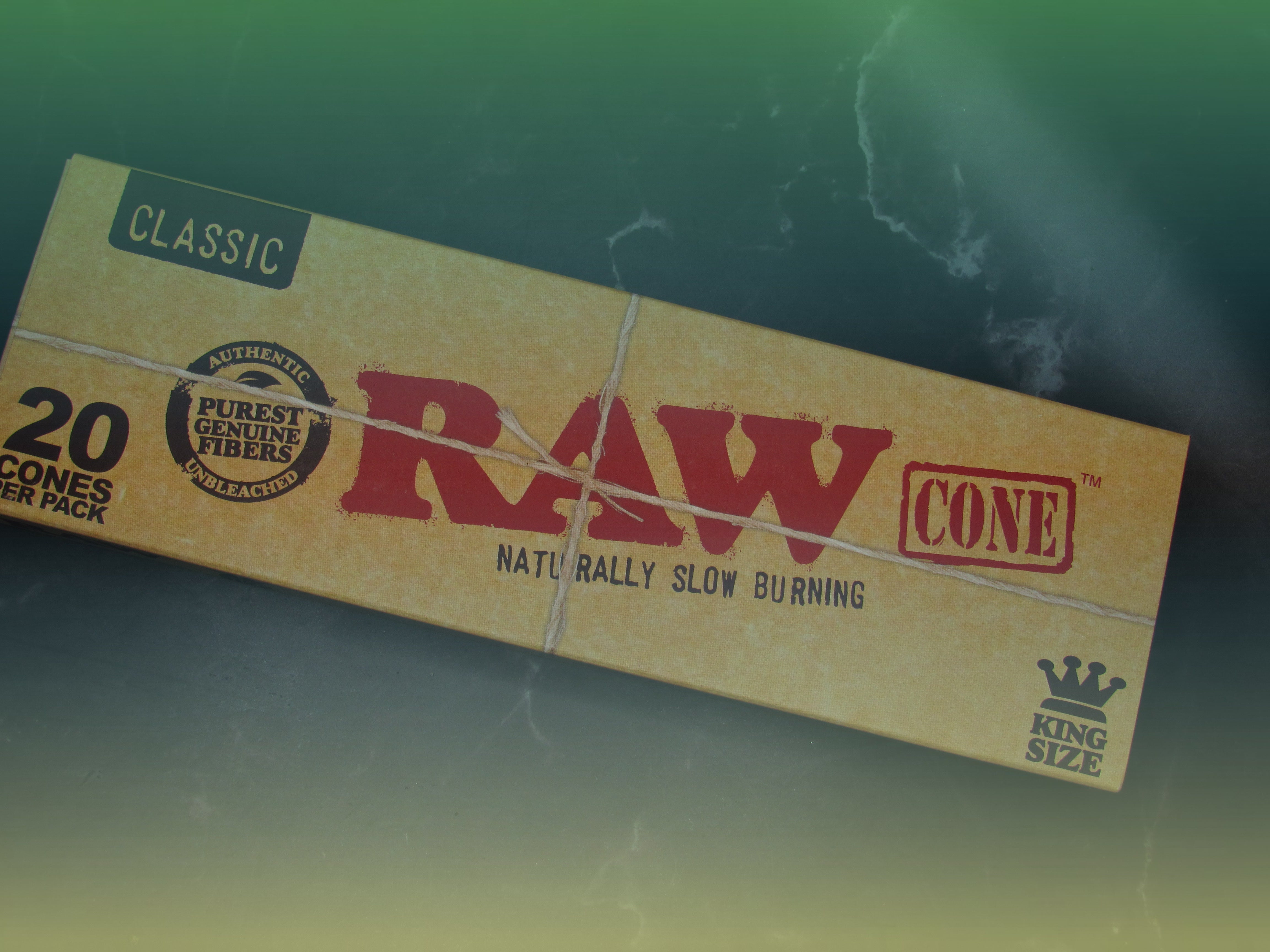 RAW Classic King Size Pre-Rolled Cones – 20 Pack
