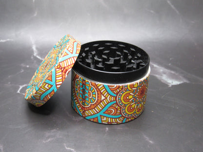 Mandala Dream 4-Piece Herb Grinder – 2.5"