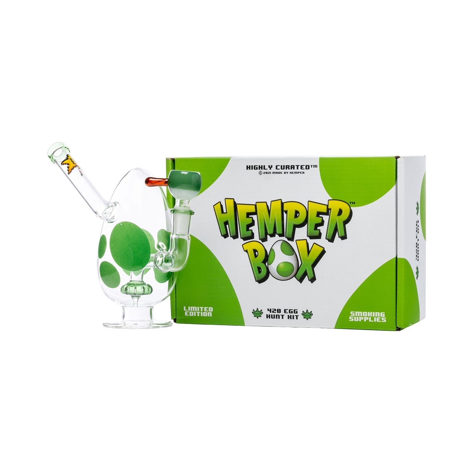 Hemper 7” Spotted Egg Mini Bong